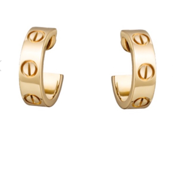 CARTIER 18K gold love earrings - Picture 2 of 16